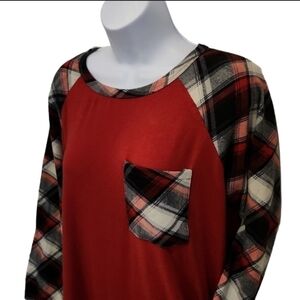 Yuki Flannel Sleeve Top